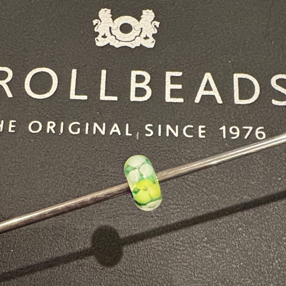 Trollbeads Green Floral Bead